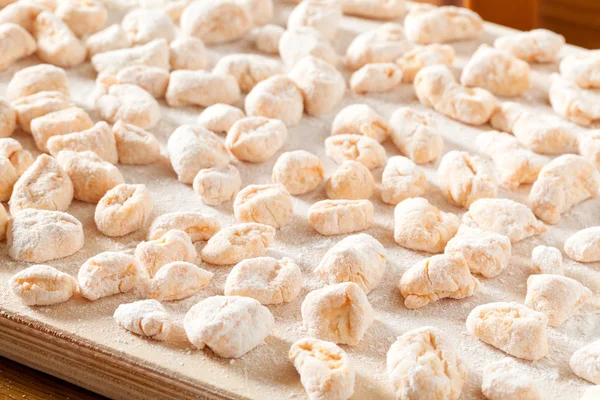 Raw Pumpkin Gnocchi — Stock Photo, Image