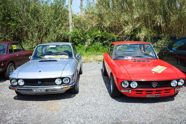 Duas belas Lancia Fulvia Vintage — Fotografia de Stock