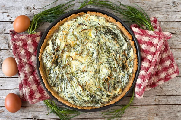 Agretti Pie — Stock Photo, Image