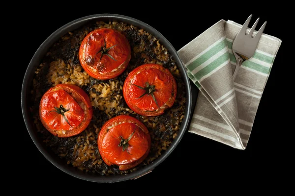 Tomates rellenos de arroz acelga —  Fotos de Stock