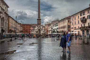bir turist çift Roma