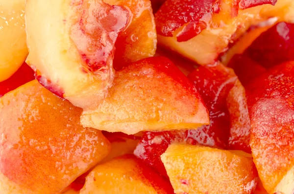 Healthy sliced peaches — Stock Photo, Image