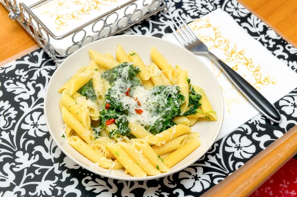 Penne pasta meal for one — Stock Photo, Image