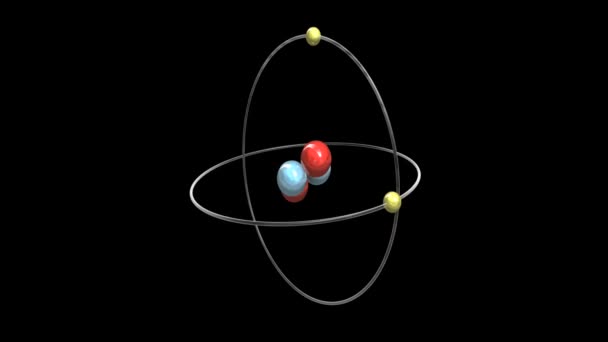 Helium Atom. sixteen second loop — Stock Video