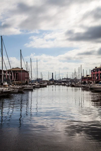 Genova starego portu port - Genua — Zdjęcie stockowe