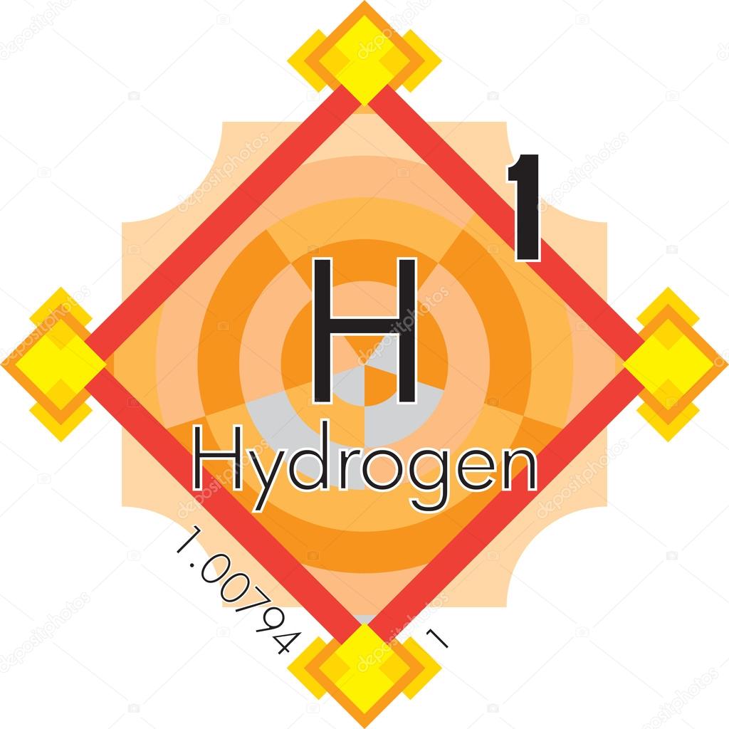 Hydrogen form Periodic Table of Elements V3