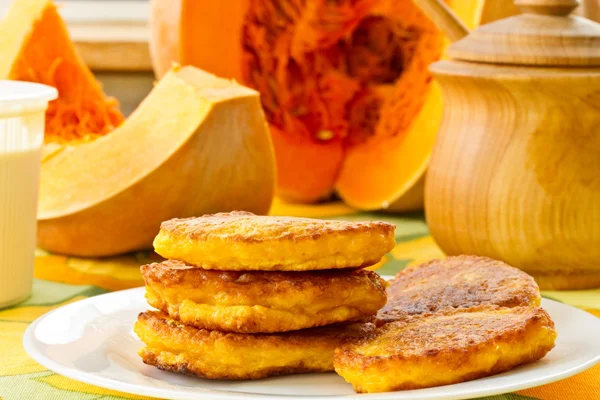 Panqueques de calabaza — Foto de Stock