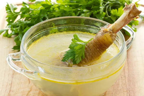 Caldo de pollo — Foto de Stock