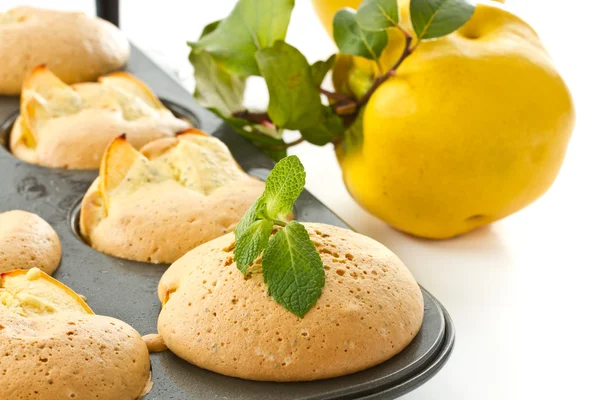 Muffin con mela cotogna — Foto Stock