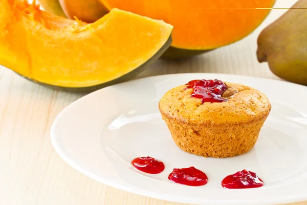 Pompoen muffins — Stockfoto