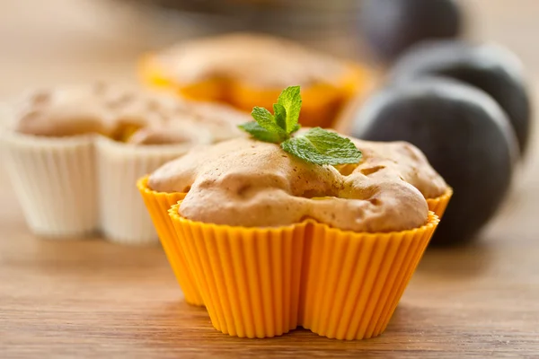 Muffins with fruit — Stock Photo, Image