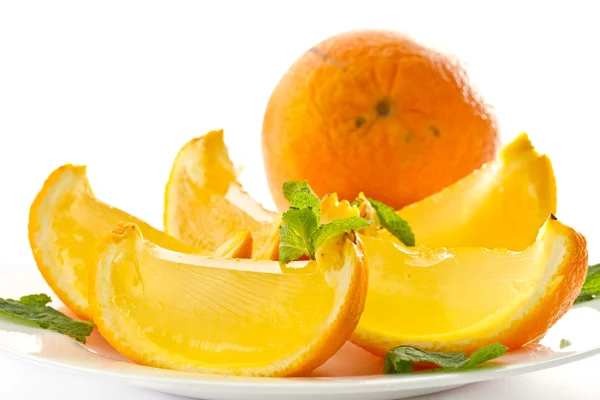 Orangengelee Stockbild