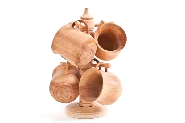 Drewniany puchar — Zdjęcie stockowe