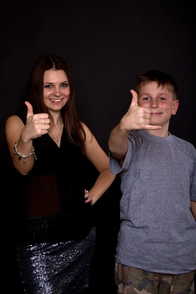 Dois adolescentes felizes — Fotografia de Stock