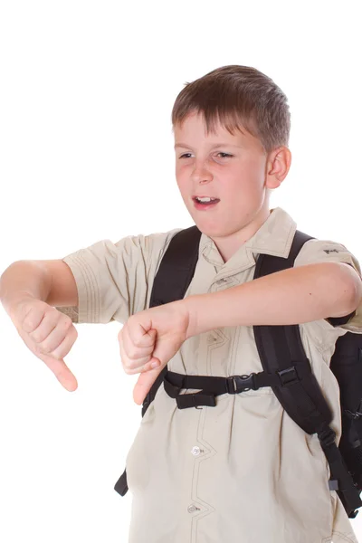 Portrait of a schoolboy — Stock Photo, Image