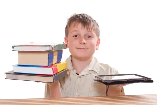 Niño aprende lecciones —  Fotos de Stock