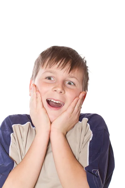 Happy surprise teenager — Stock Photo, Image