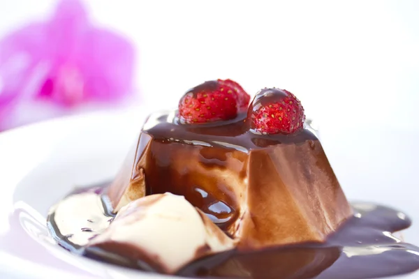 Milk chocolate dessert — Stock Photo, Image