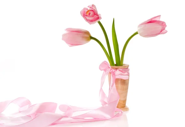 Roze tulpen — Stockfoto