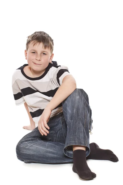 Tonåring t-shirt och jeans — Stockfoto