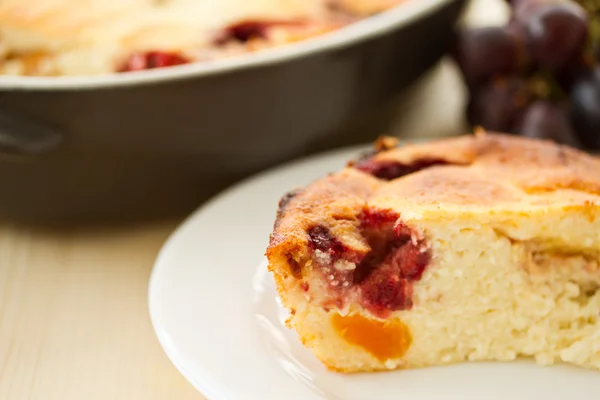 Cottage cheese casserole — Stock Photo, Image