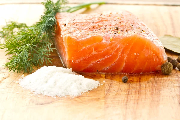 Salted salmon — Stock Photo, Image