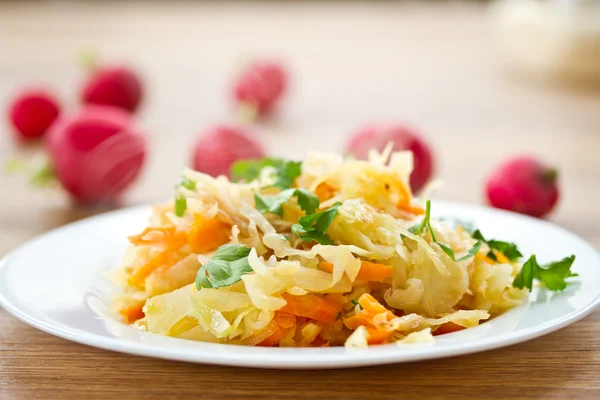 Braised cabbage — Stock Photo, Image