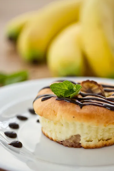 Sýrové muffiny s banánem — Stock fotografie