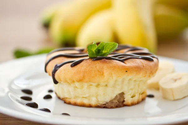 Sýrové muffiny s banánem — Stock fotografie