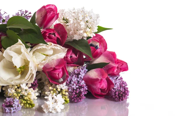 Tulip bouquet of lilacs — Stock Photo, Image