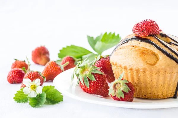 Φράουλα muffins — Φωτογραφία Αρχείου