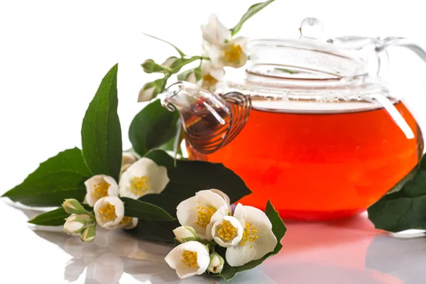 Geurige jasmijn thee — Stockfoto