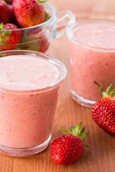 Batido de fresa — Foto de Stock