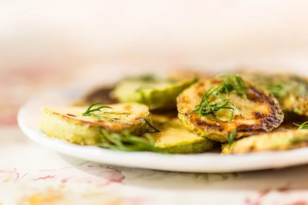 Fried zucchini — Stock Photo, Image