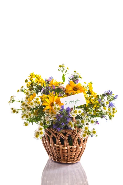 Μπουκέτο με λουλούδια το καλοκαίρι — Φωτογραφία Αρχείου