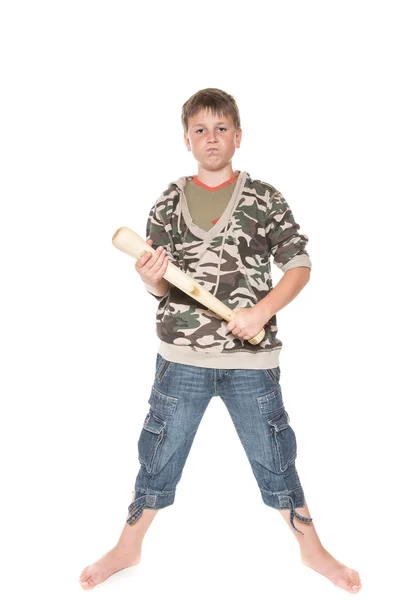 Boy with the bat — Stock Photo, Image