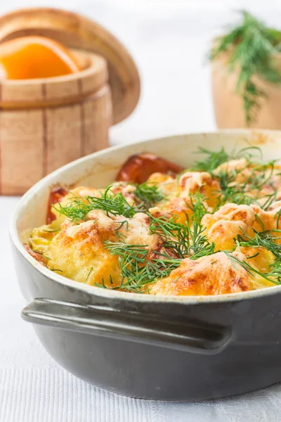 Baked Cauliflower — Stock Photo, Image