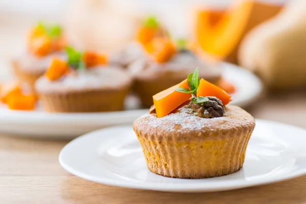 Pumpkin muffins — Stockfoto