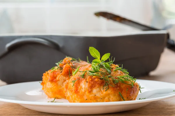 Kyckling köttbullar — Stockfoto