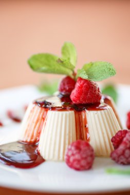 meyve panna cotta
