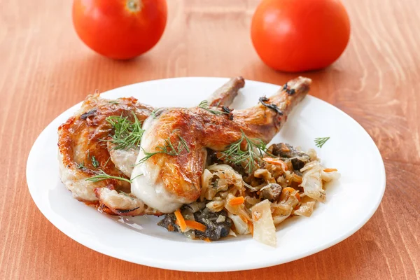 Roasted rabbit — Stock Photo, Image