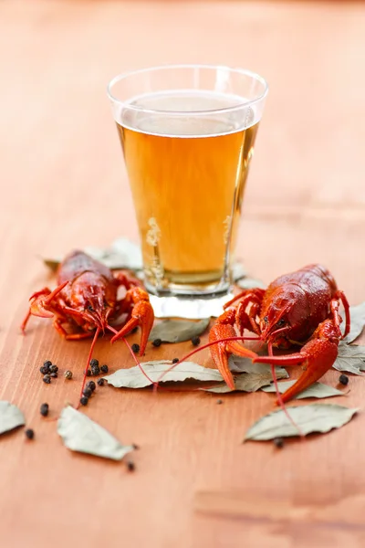 Crawfish fervido com cerveja — Fotografia de Stock
