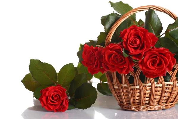 붉은 장미 꽃다발 — 스톡 사진