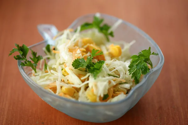 Salad with fresh cabbage — Stock Photo, Image