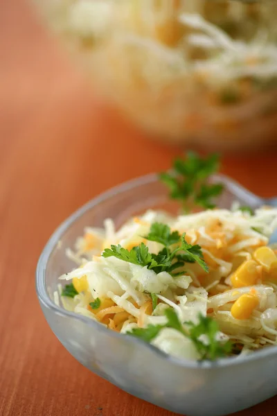 Saláta friss káposztával — Stock Fotó