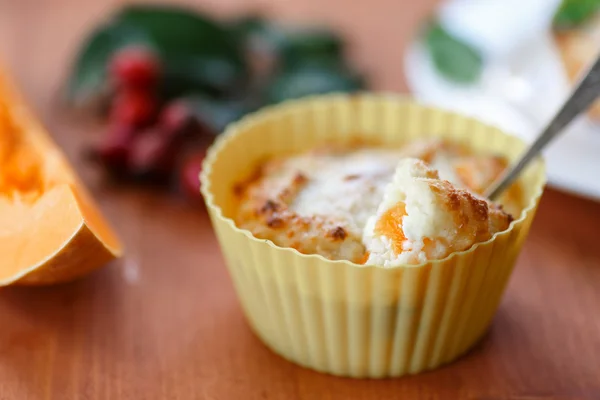 Muffins de queijo com abóbora — Fotografia de Stock