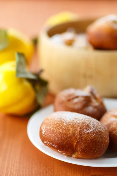 Donuts with quince — Stock Photo, Image
