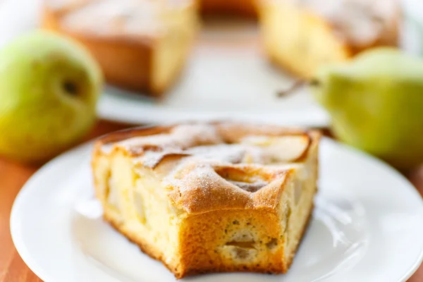 Birnenkuchen — Stockfoto