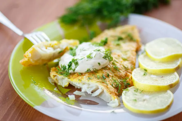 Gebratener Fisch — Stockfoto