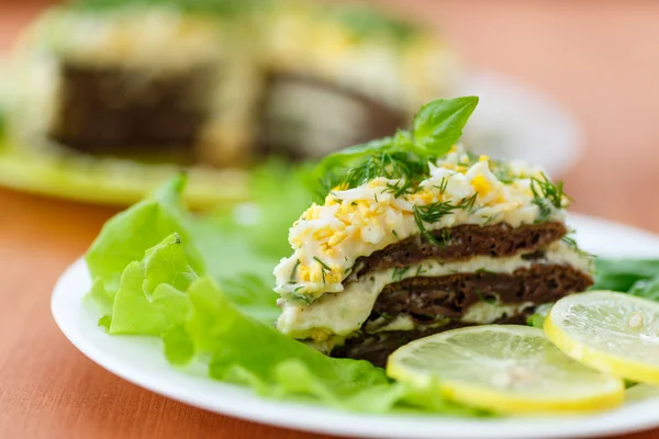 Torta al fegato — Foto Stock